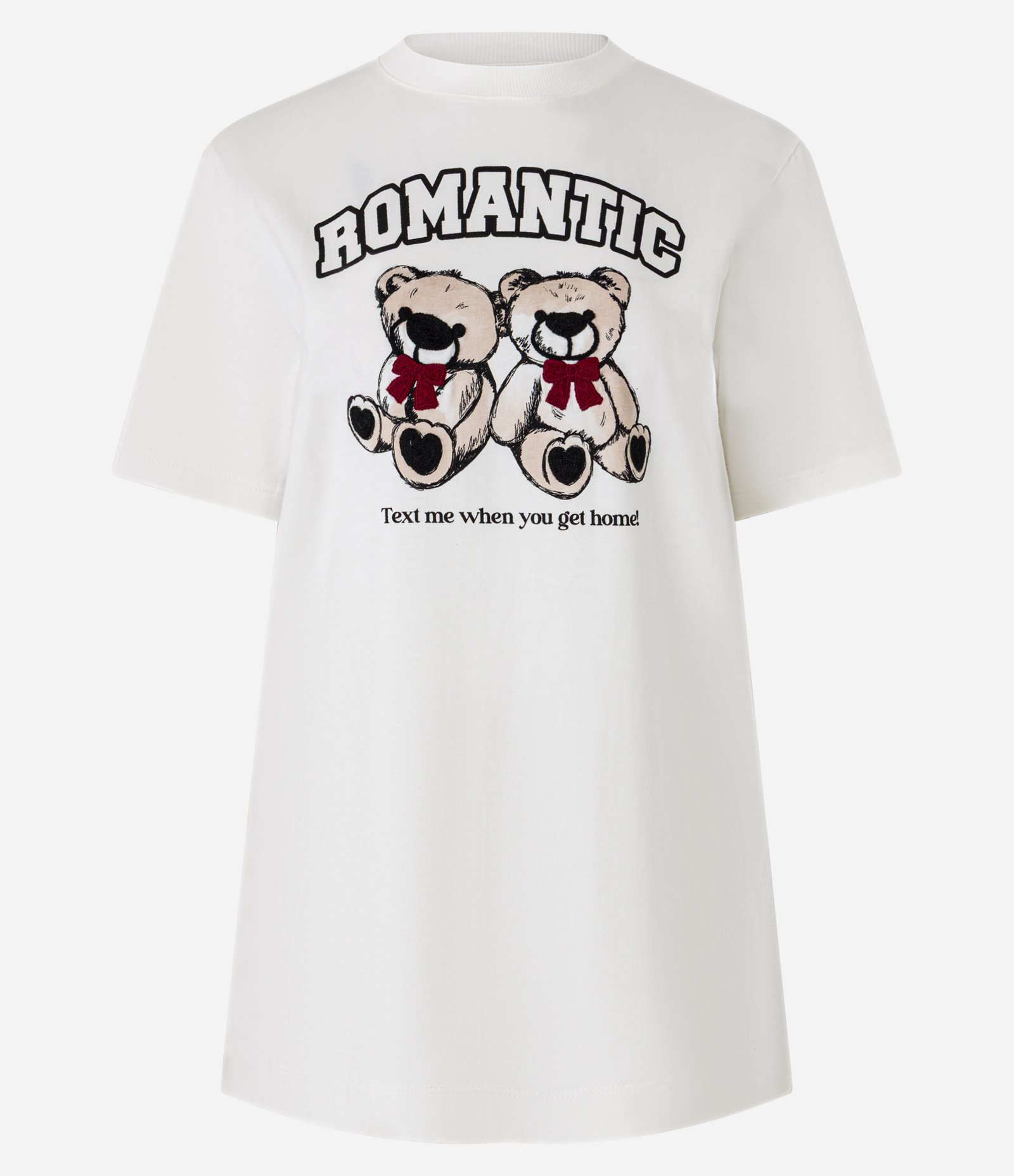 Camiseta em Algodão com Estampa Romantic Bears Branco 6