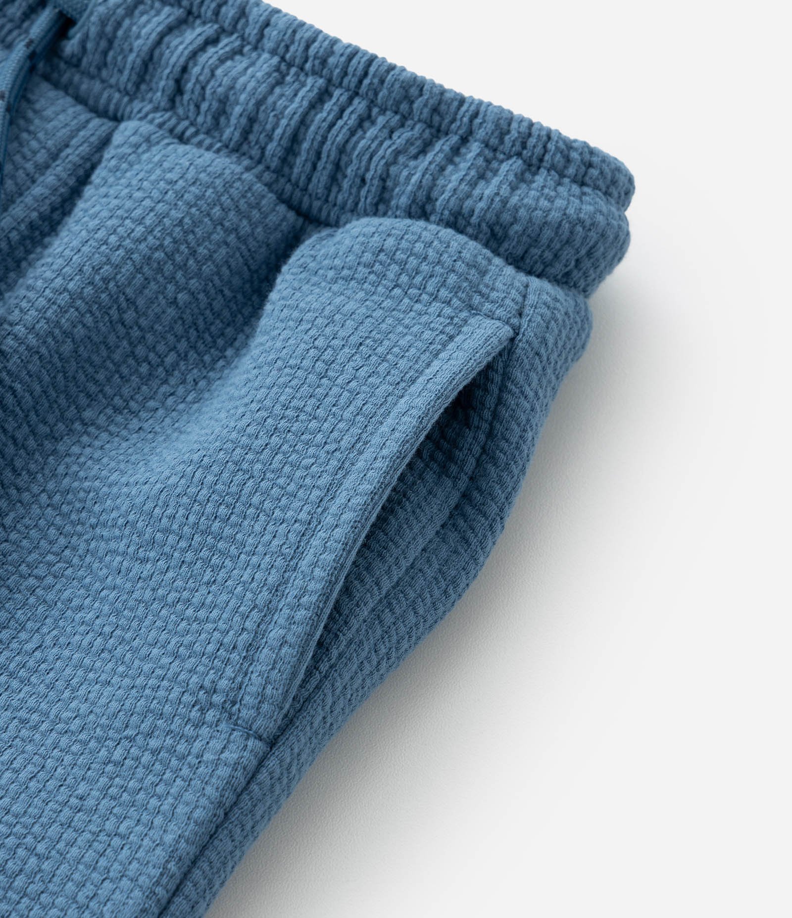 Bermuda Infantil Texturizada com Bolsos - Tam 1 a 6 Anos Azul 5