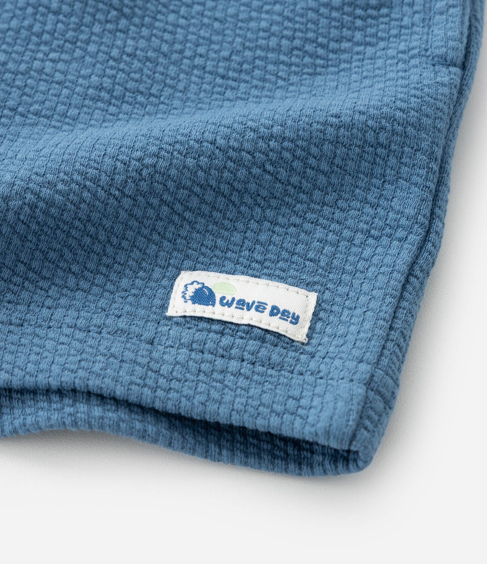 Bermuda Infantil Texturizada com Bolsos - Tam 1 a 6 Anos Azul 6