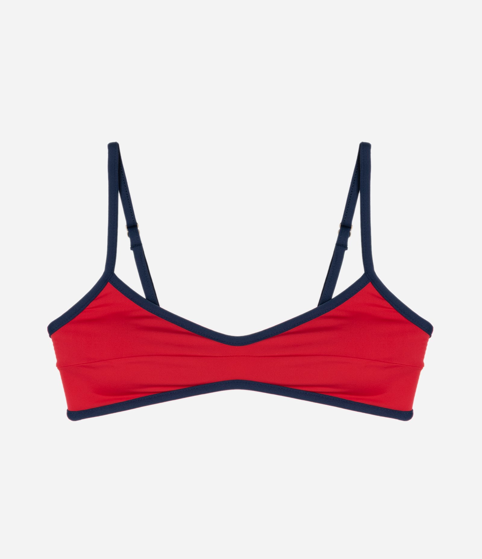 Biquíni Top Camisetinha em Microfibra com Viés Contrastante Vermelho 5