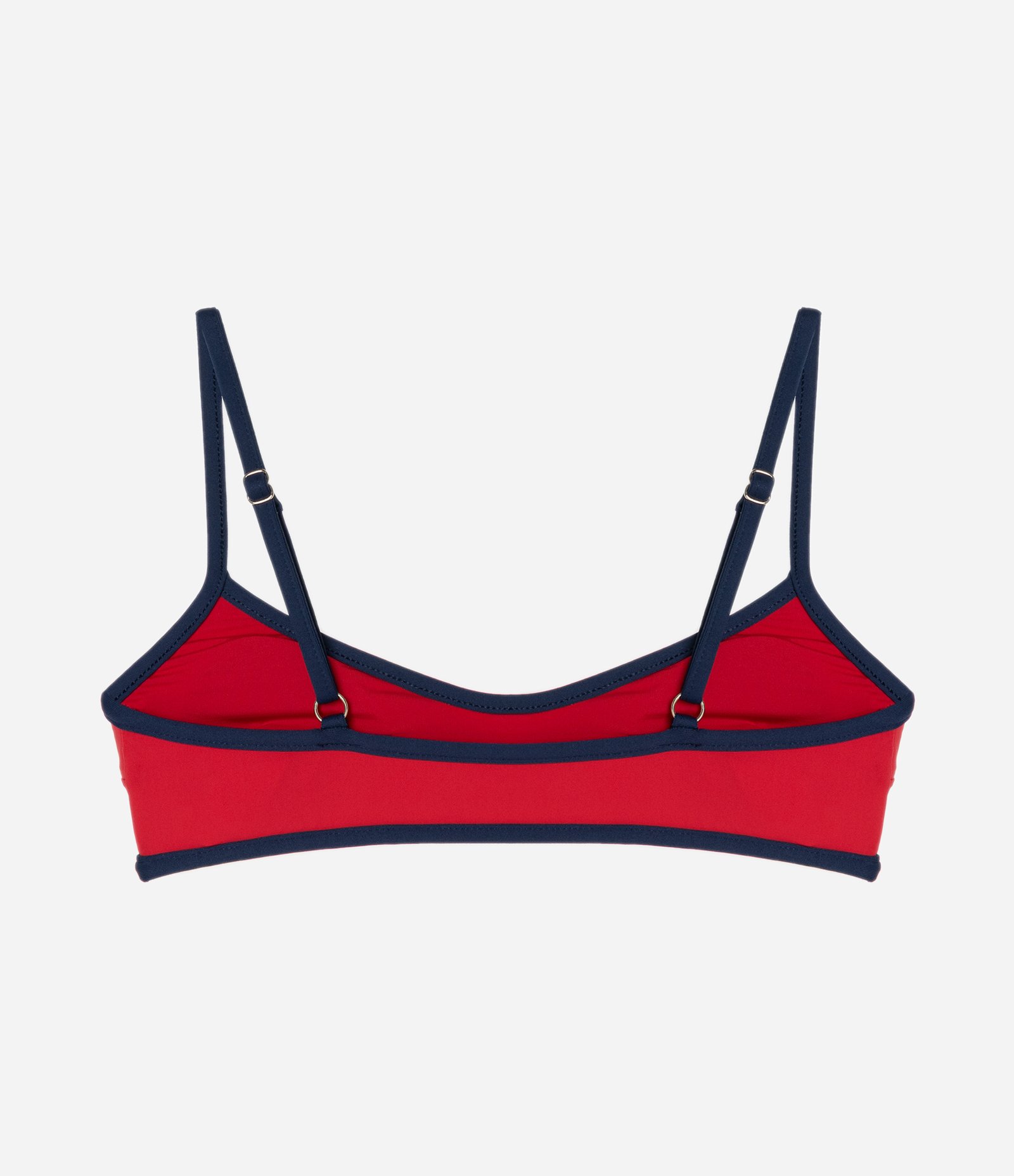 Biquíni Top Camisetinha em Microfibra com Viés Contrastante Vermelho 6