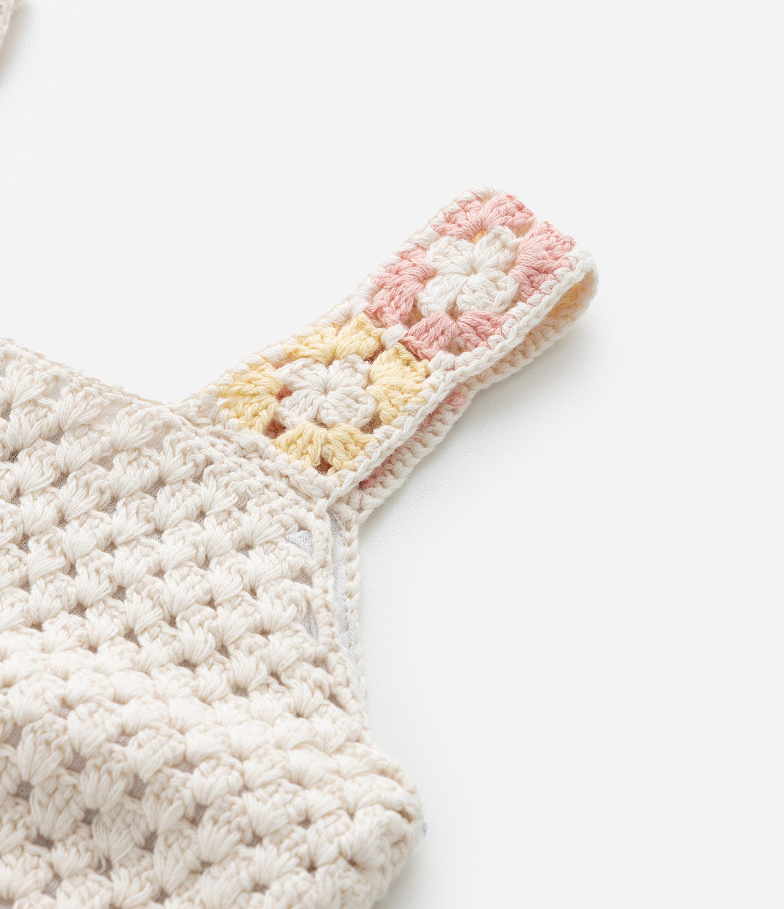 Blusa Infantil com Efeito Crochê e Flores - Tam 1 A 5 Anos Bege 6