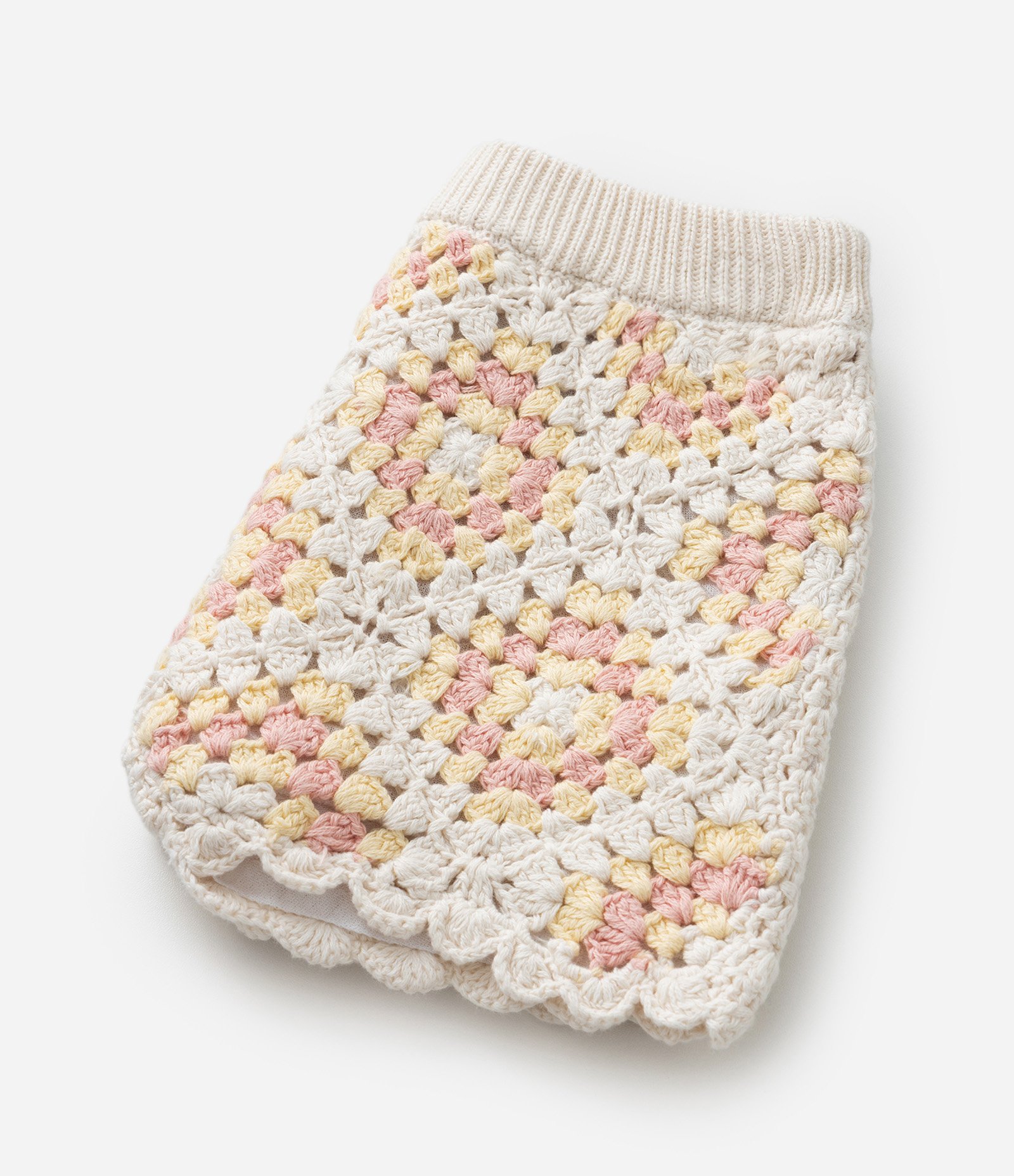 Short Infantil com Efeito Crochê - Tam 1 A 5 Anos Bege 4