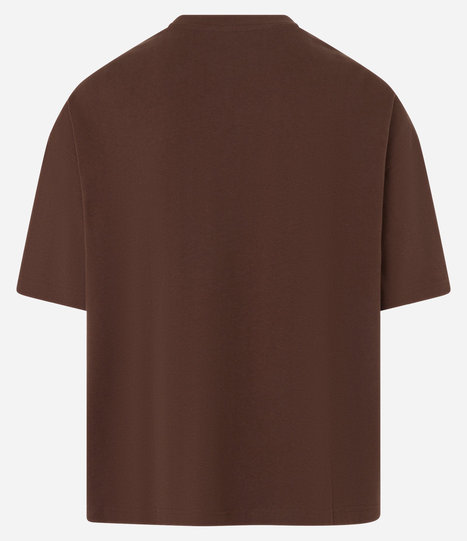 Camiseta Básica Oversized em Algodão Marrom 6