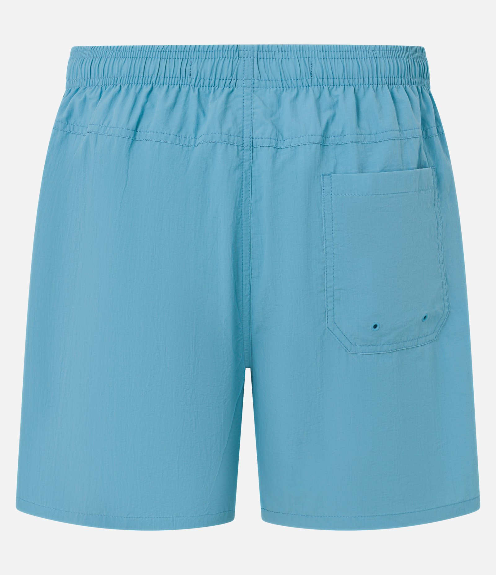 Bermuda de Banho Básica em Microfibra com Cós Elástico e Cordão Azul Claro 5