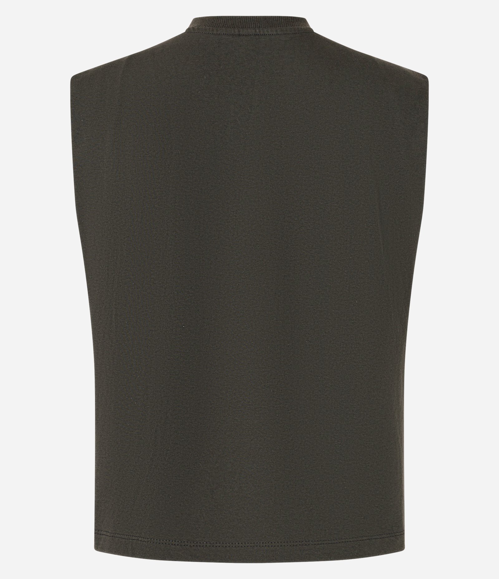 Blusa sem Manga em Algodão com Detalhe Franzido no Ombro Verde 5