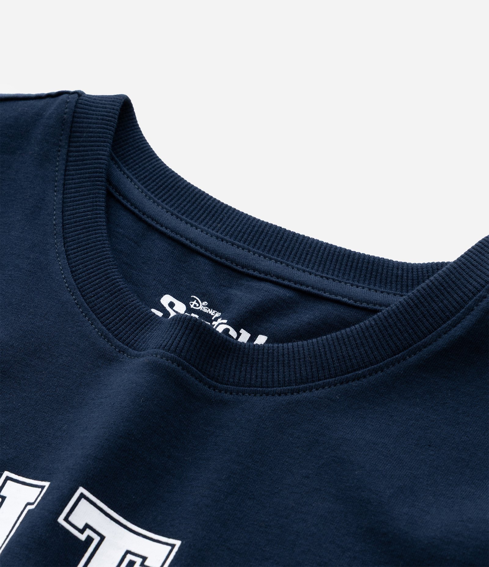 Camiseta Curta Infantil com Bordado do Stitch - Tam 5 a 14 Anos Azul 5