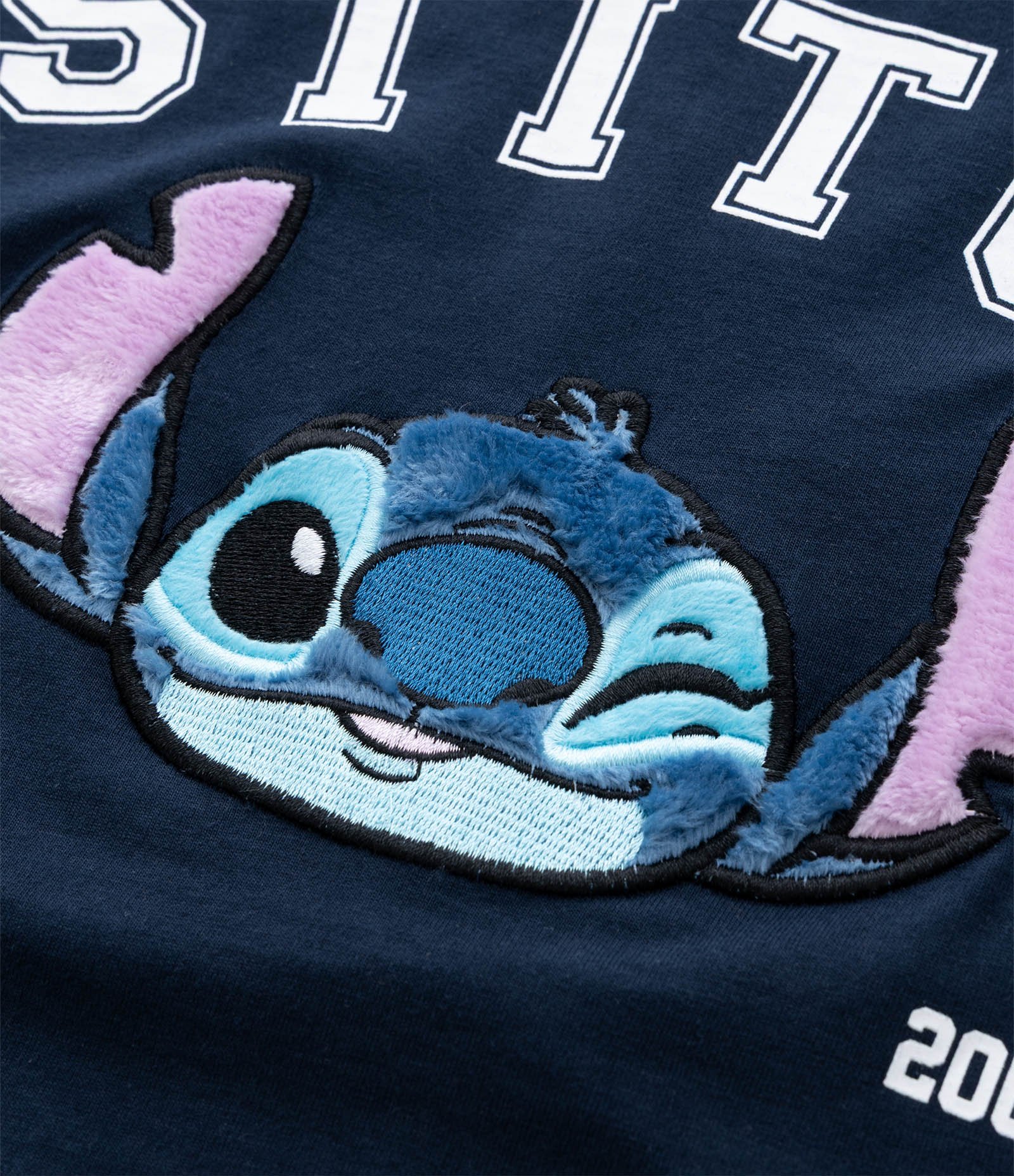 Camiseta Curta Infantil com Bordado do Stitch - Tam 5 a 14 Anos Azul 6