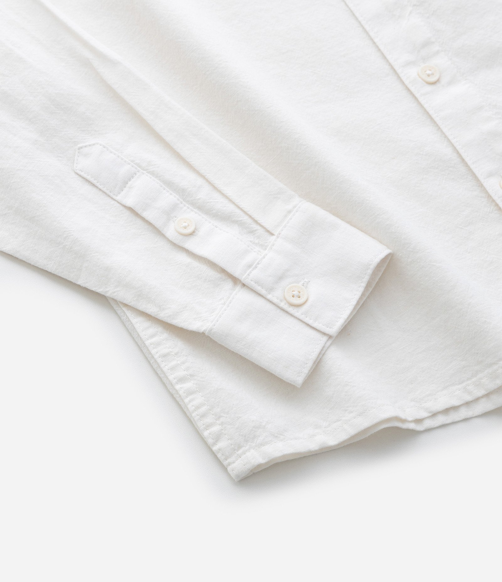 Camisa Infantil em Algodão com Linho Texturizada - Tam 5 a 14 Anos Branco 4