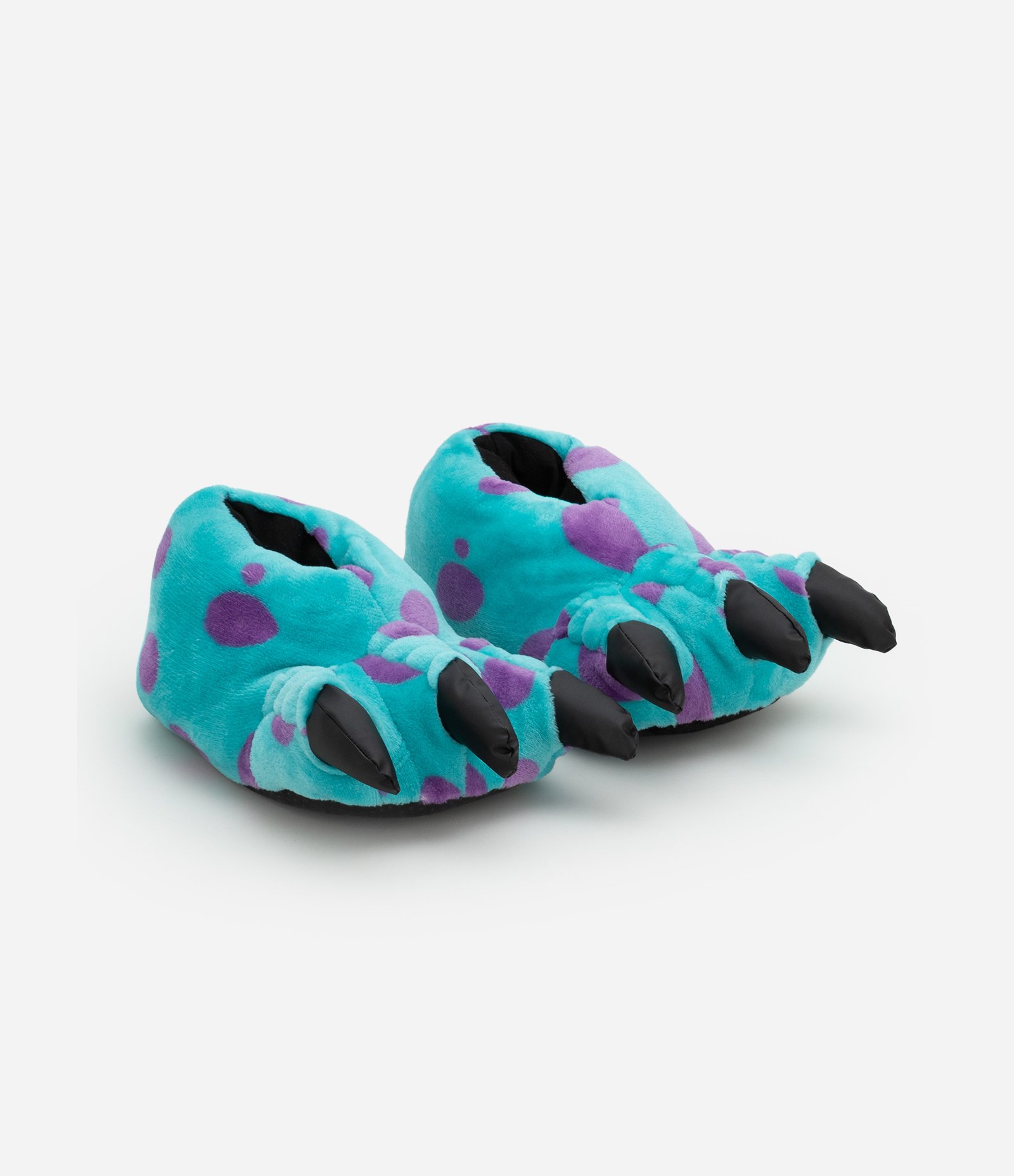 Pantufa Fechada Pata do Sulley Monstros SA Azul/Roxo 2