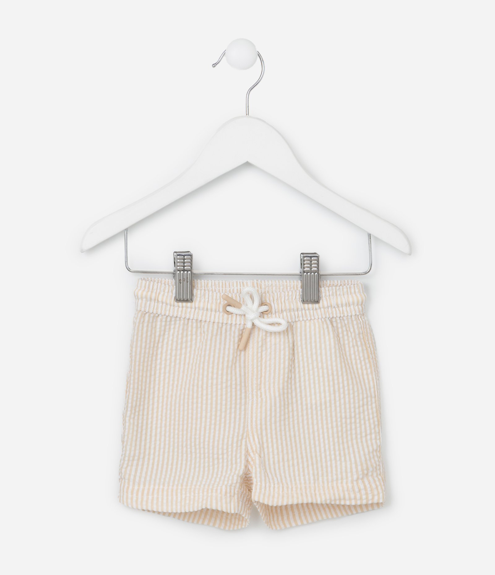 Bermuda Infantil Listrada e com Bolsinho - 0 a 18 meses 2