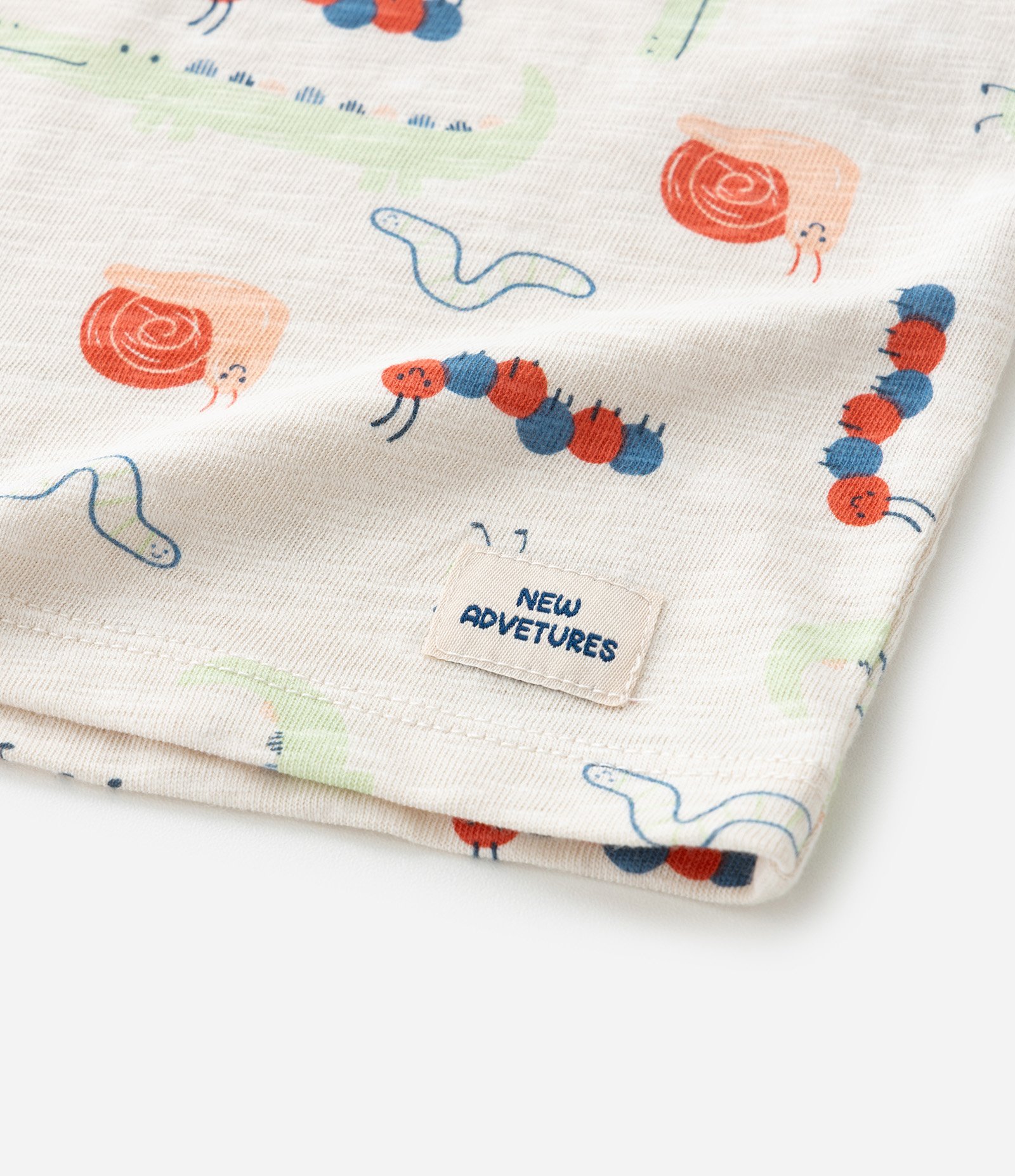 Conjunto Infantil com Estampa Bichinhos - Tam 0 a 18 meses Bege/Marrom 11