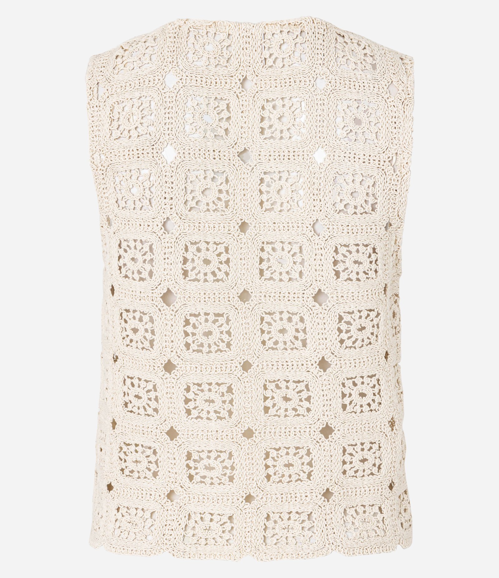 Saída de Praia Bata em Renda de Algodão com Decote V Bege 6