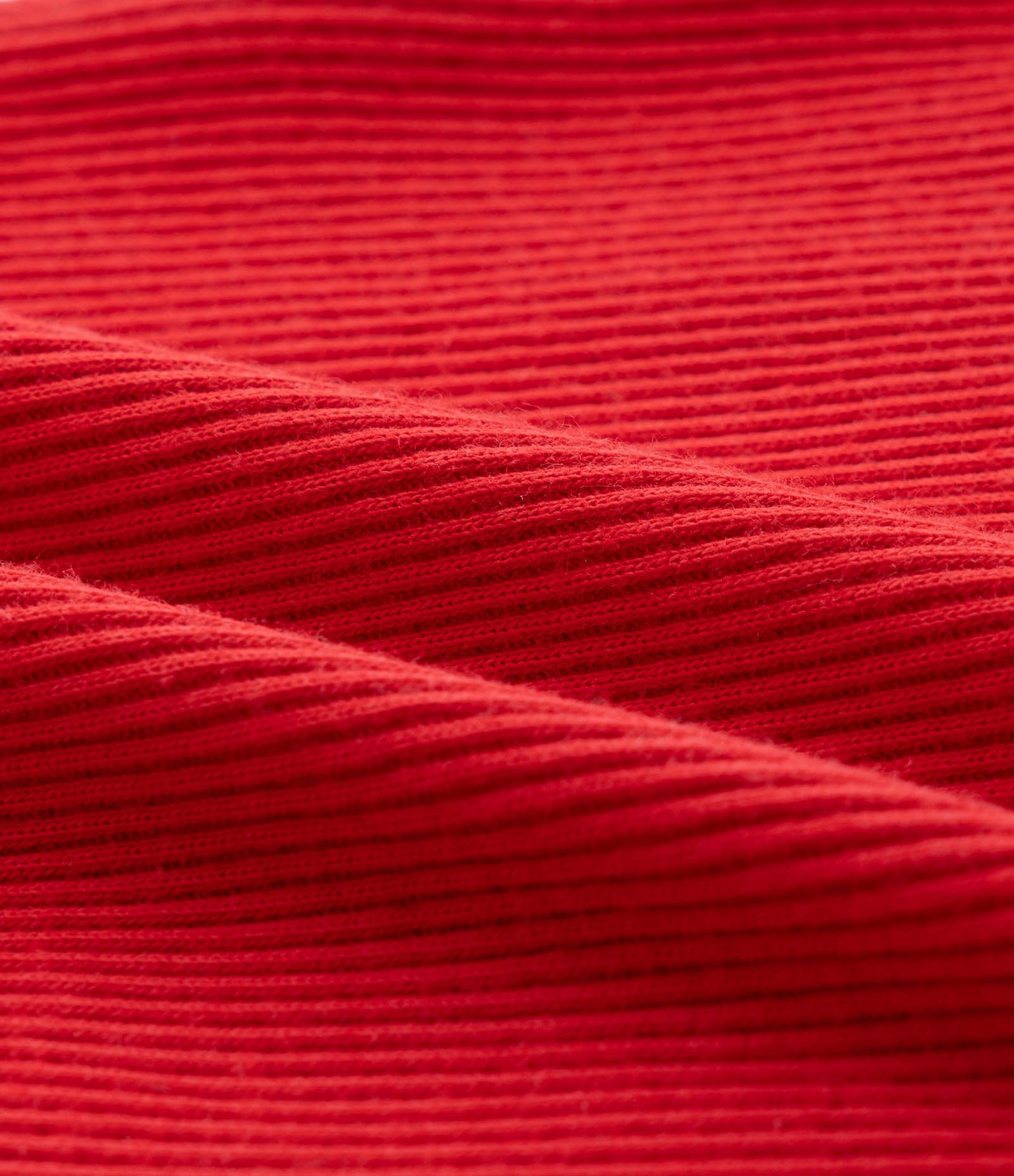 Regata Infantil em Ribana com Babado na Gola - Tam 3 a 18 meses Vermelho 4