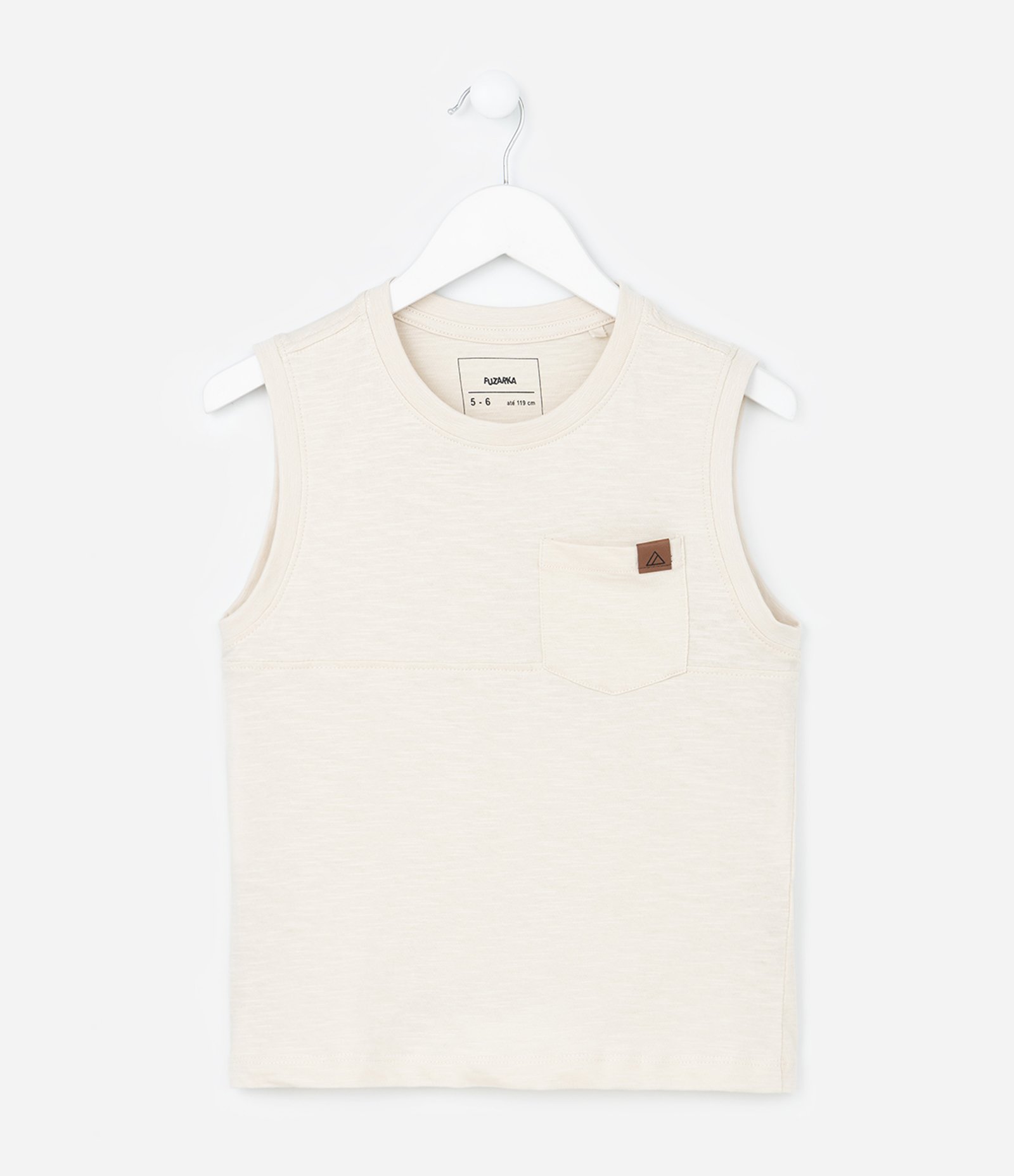 Regata Infantil em Flamê com Bolsinho - Tam 5 a 14 Anos 2