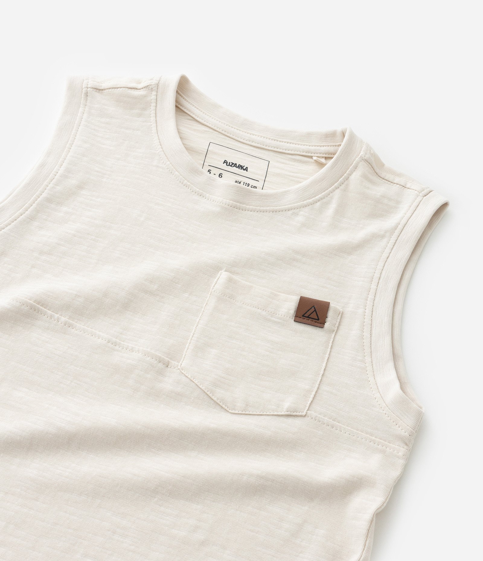 Regata Infantil em Flamê com Bolsinho - Tam 5 a 14 Anos 6