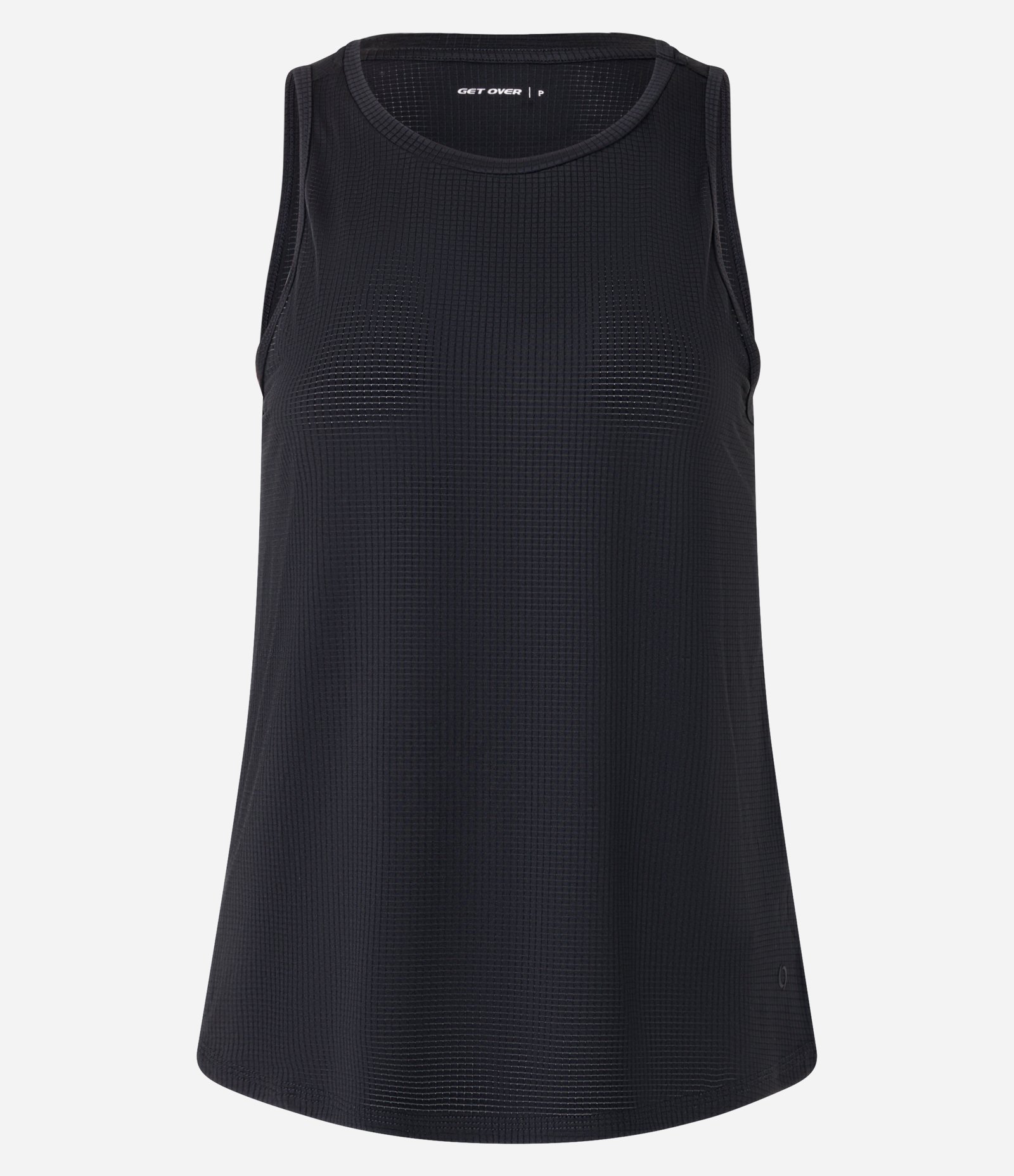 Regata Esportiva em Microfibra Texturizada e Barra Arredondada Preto 4