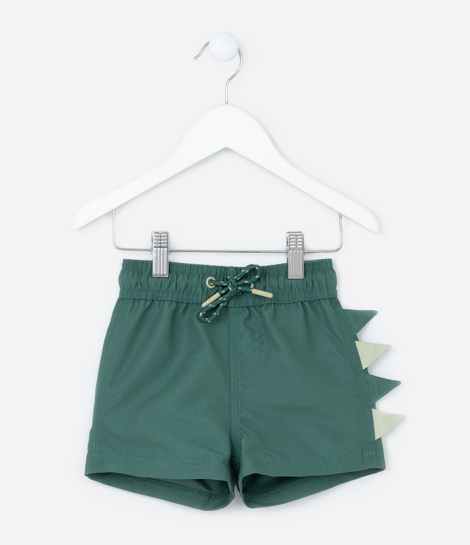 Bermuda Infantil em Microfibra com Crista Interativa - 1 a 6 Anos Verde 2