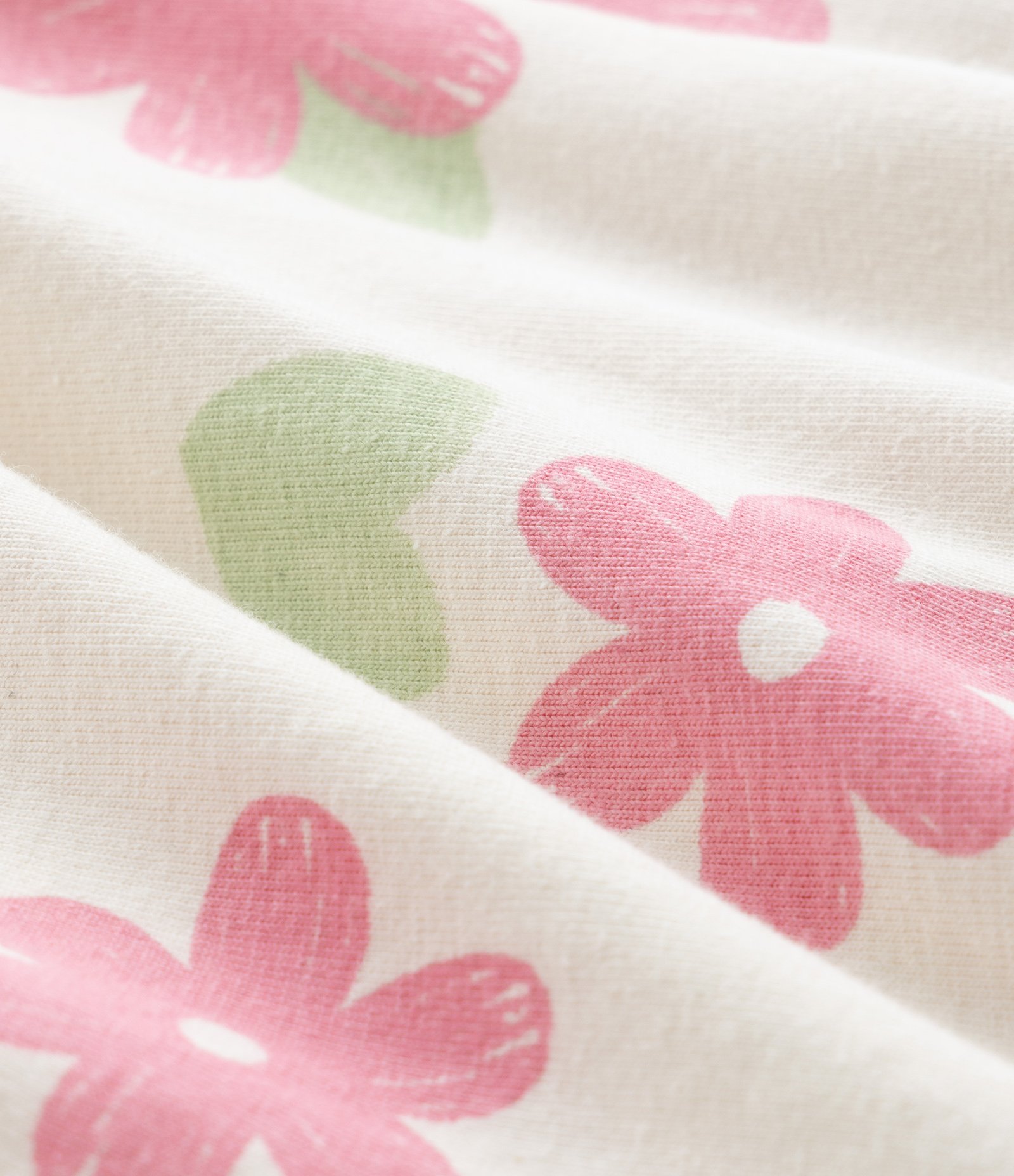 Macaquinho Infantil em Cotton com Estampa Floral - Tam 0 a 18 Meses Bege 4