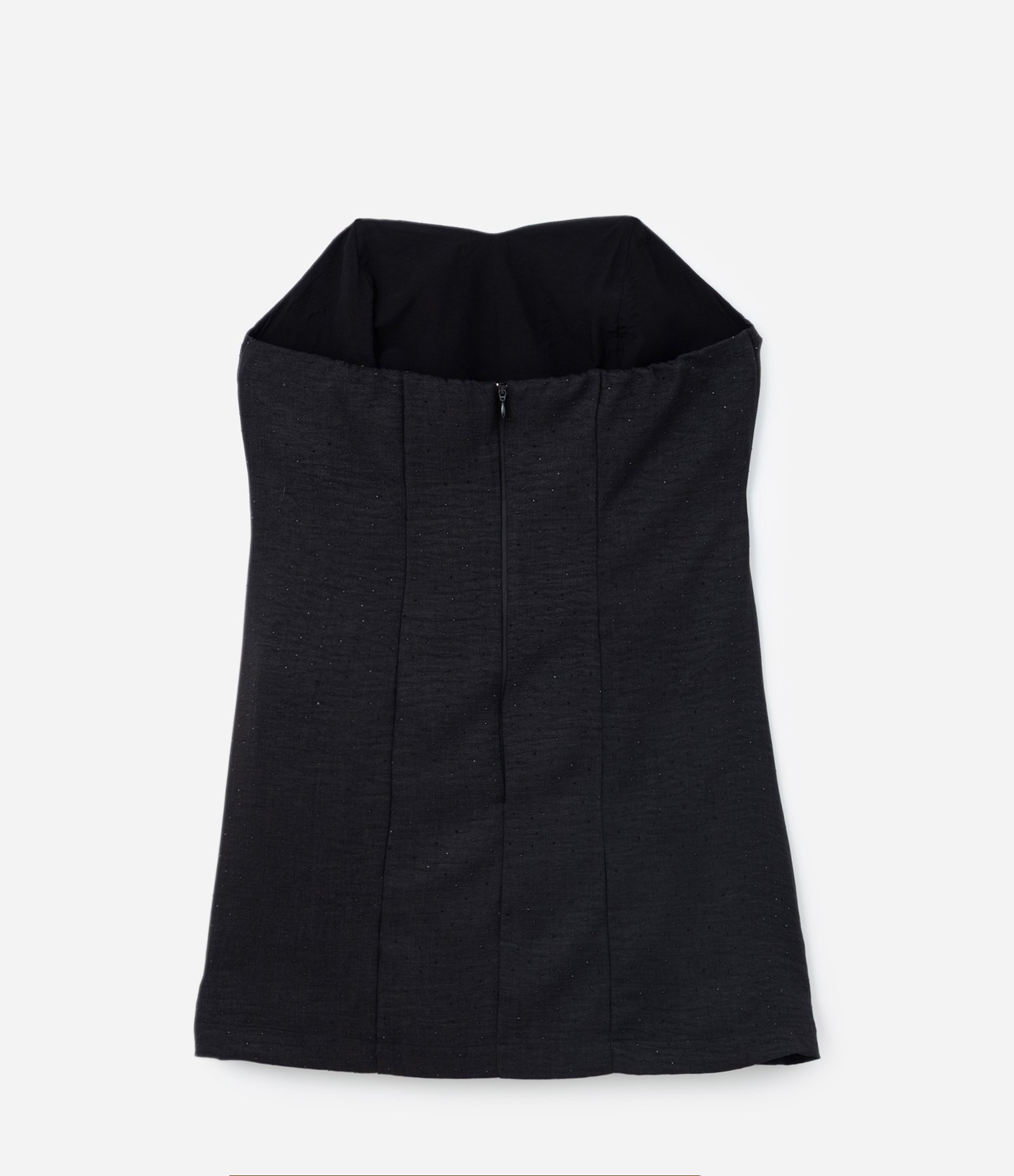 Vestido Curto em Viscose com Nó e Brilhos Curve & Plus Size Preto 7