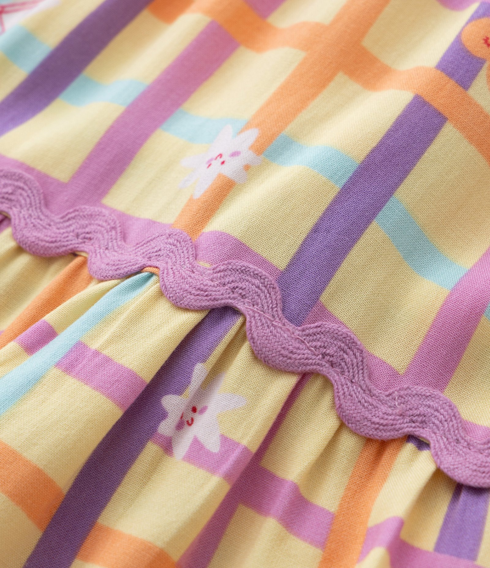 Vestido Infantil em Viscose com Estampa Xadrez - Tam1 a 6 Anos Multicores 4