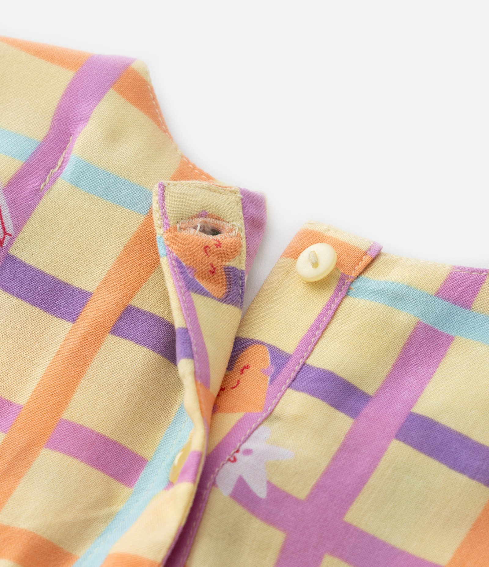 Vestido Infantil em Viscose com Estampa Xadrez - Tam1 a 6 Anos Multicores 5