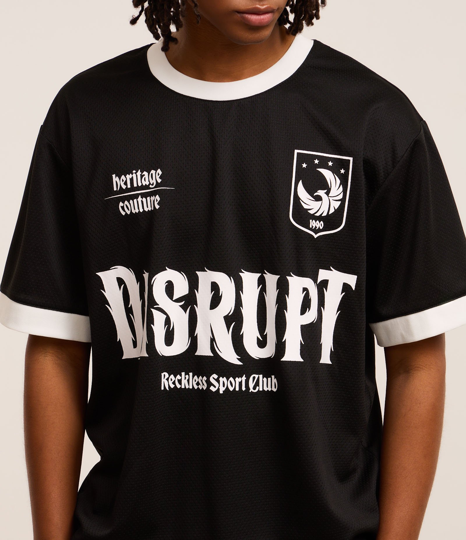 Camiseta Boxy Esportiva com Estampa Lettering Preto 3