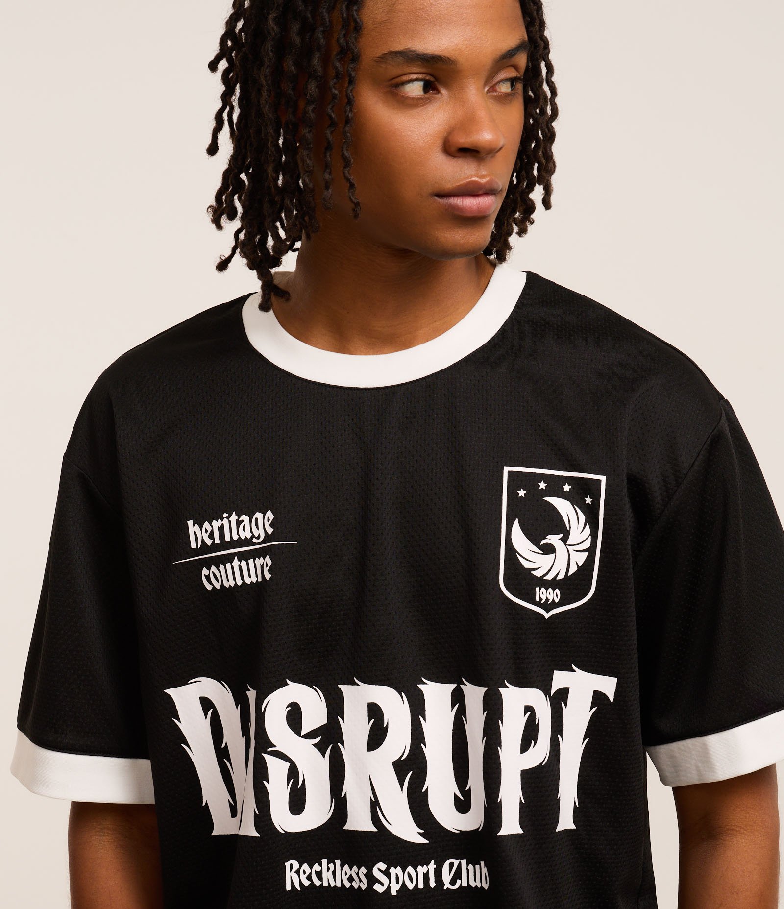 Camiseta Boxy Esportiva com Estampa Lettering Preto 4