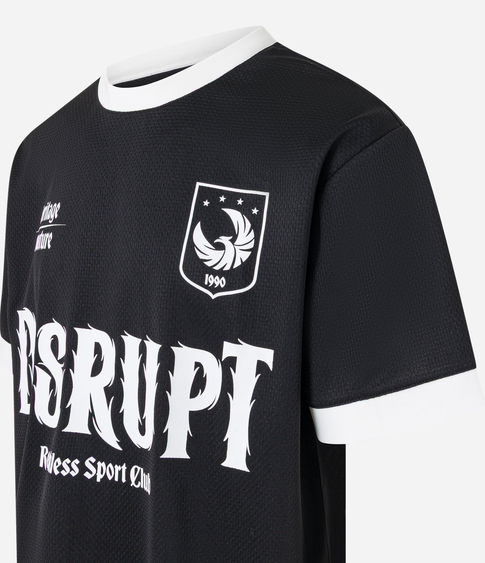 Camiseta Boxy Esportiva com Estampa Lettering Preto 6