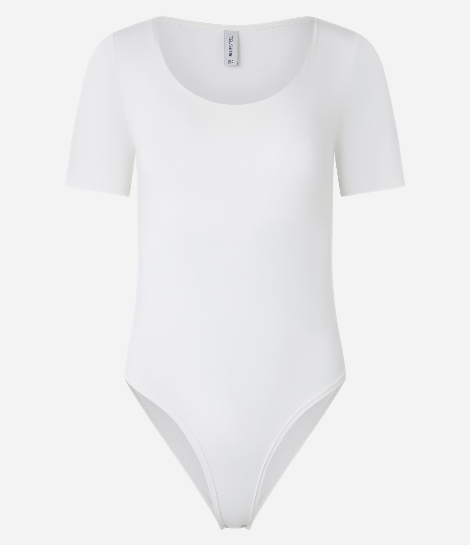 Body em Poliamida com Decote Redondo Off White 4