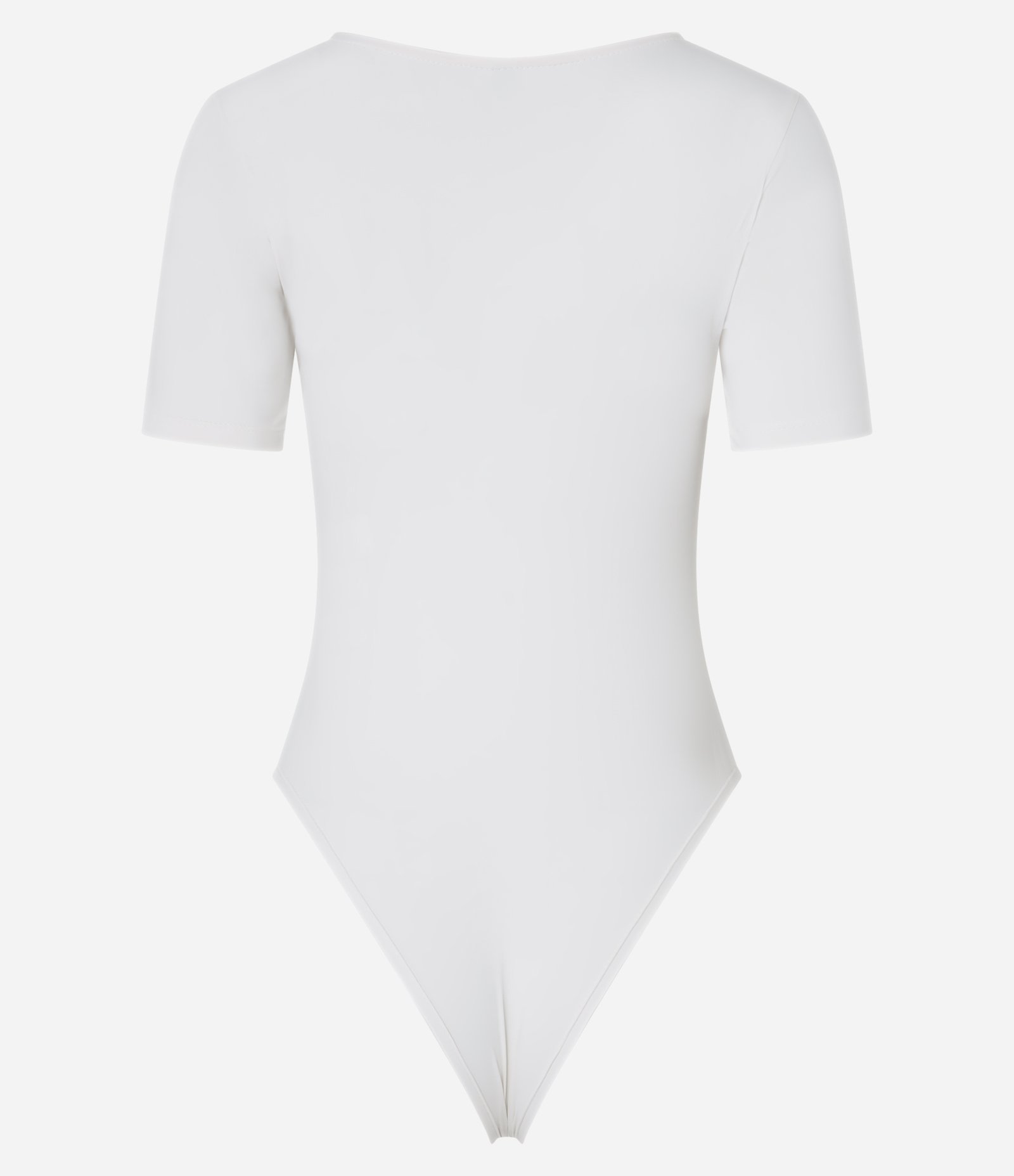 Body em Poliamida com Decote Redondo Off White 5