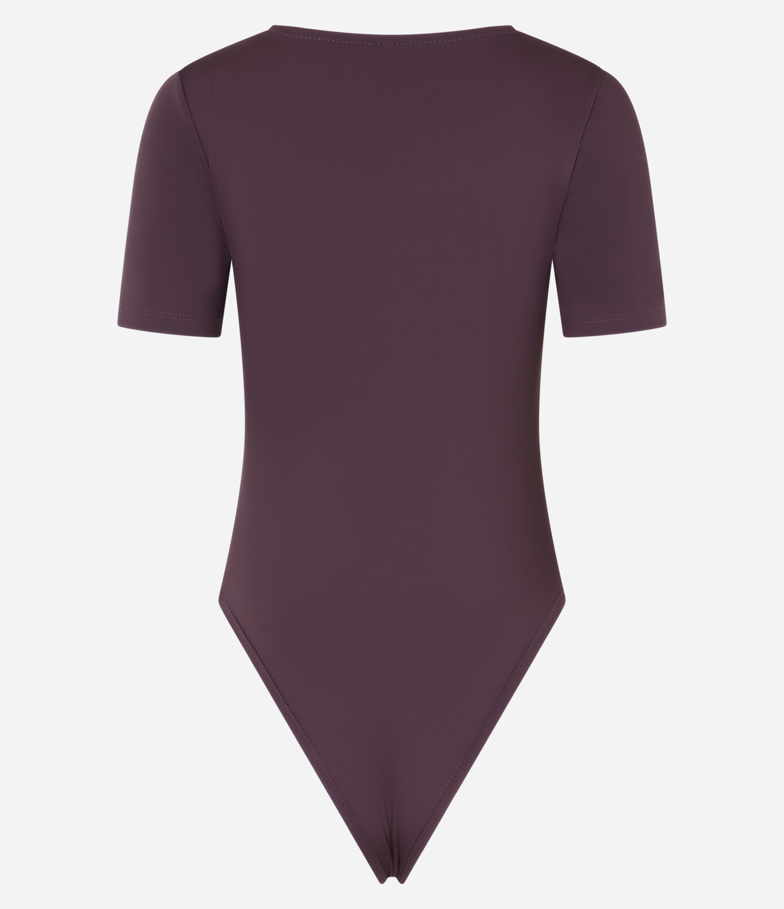 Body em Poliamida com Decote Redondo Vinho 6