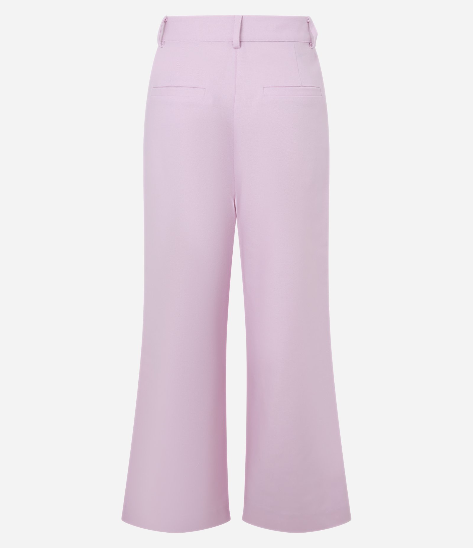 Calça Pantalona Cintura Alta com Linho e Pregas Rosa 6