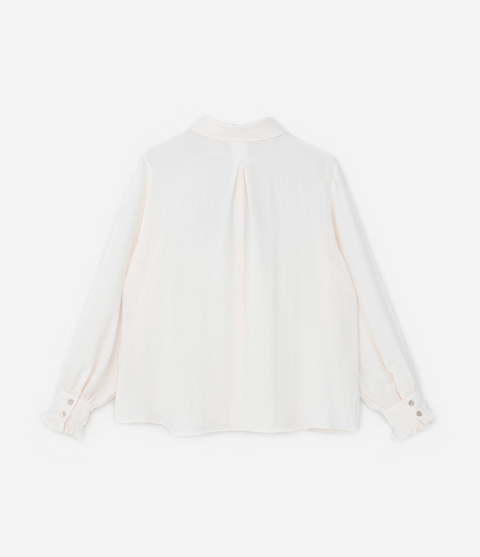 Camisa em Crepe com Lacinho Contrastante Curve & Plus Size Off White 6