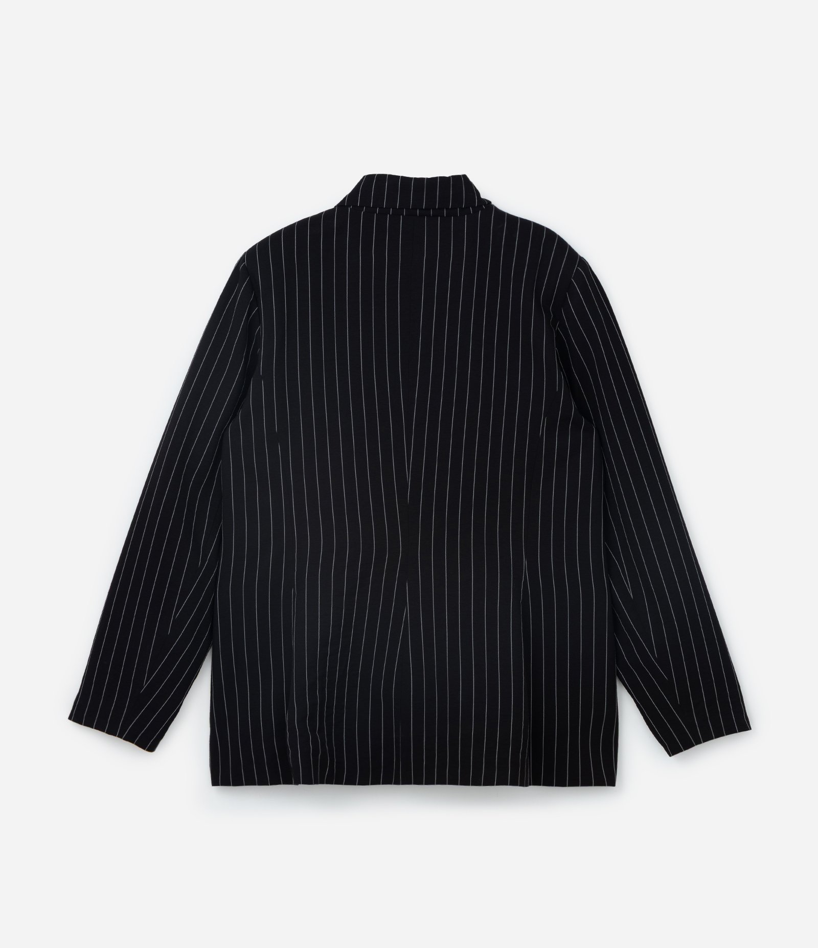 Blazer Alfaiataria com Risca de Giz Curve & Plus Size Preto 6