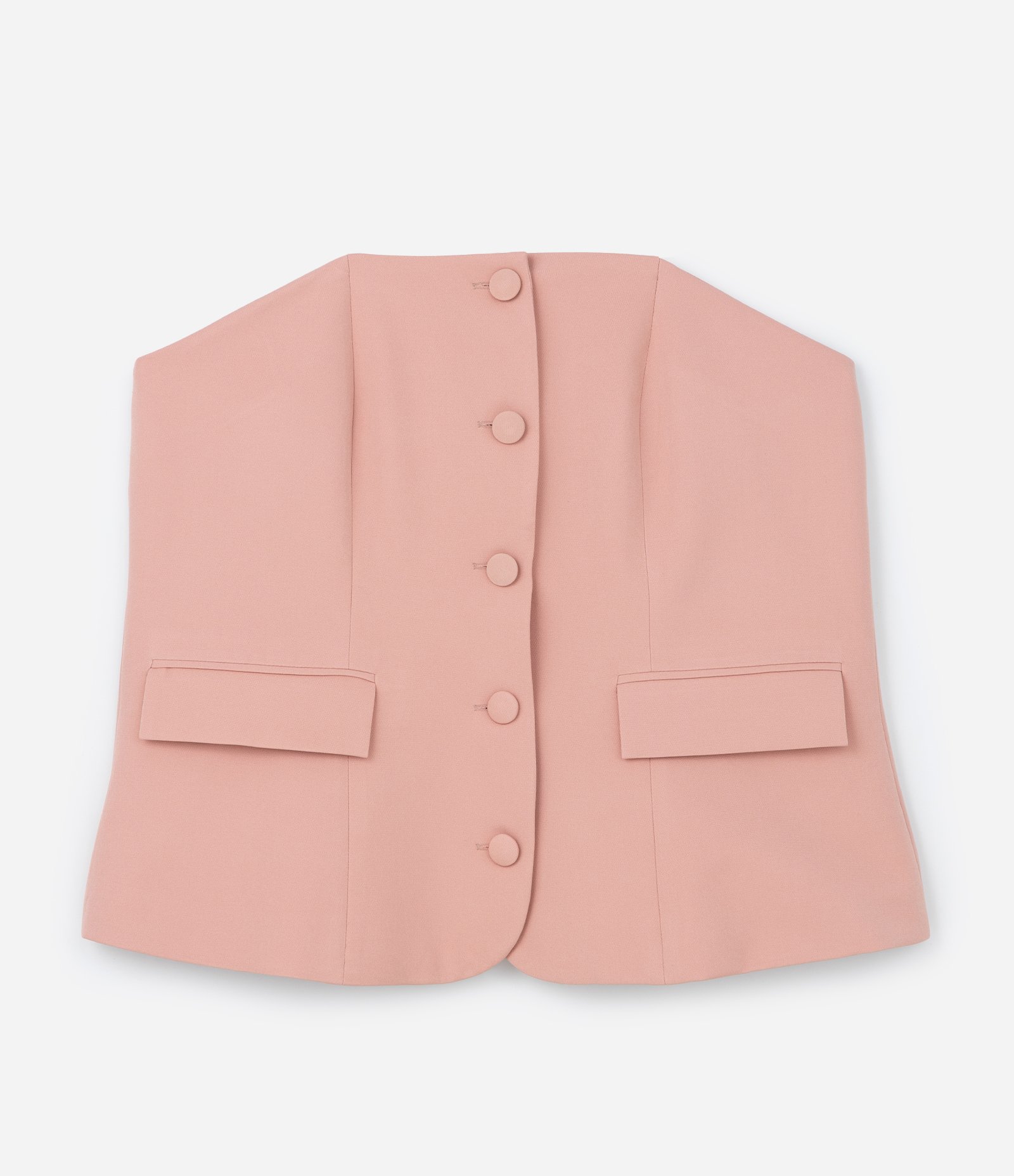 Blusa Alfaiatada sem Alças Curve & Plus Size Rosa 5