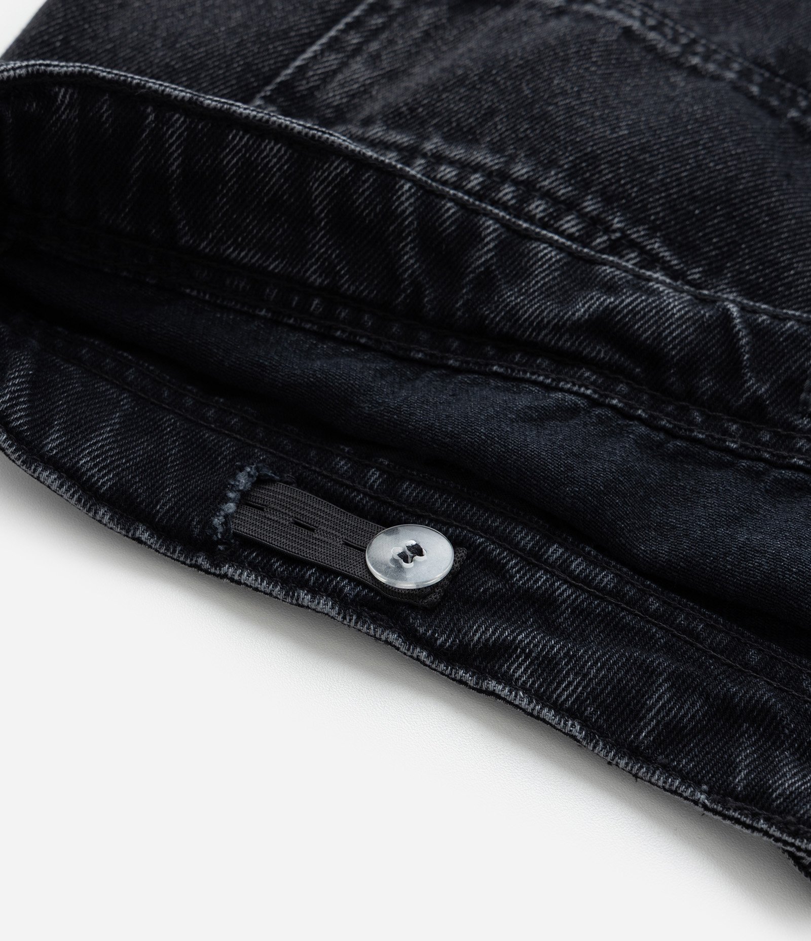 Calça Wide Leg em Jeans Marmorizado Curve & Plus Size Preto 9