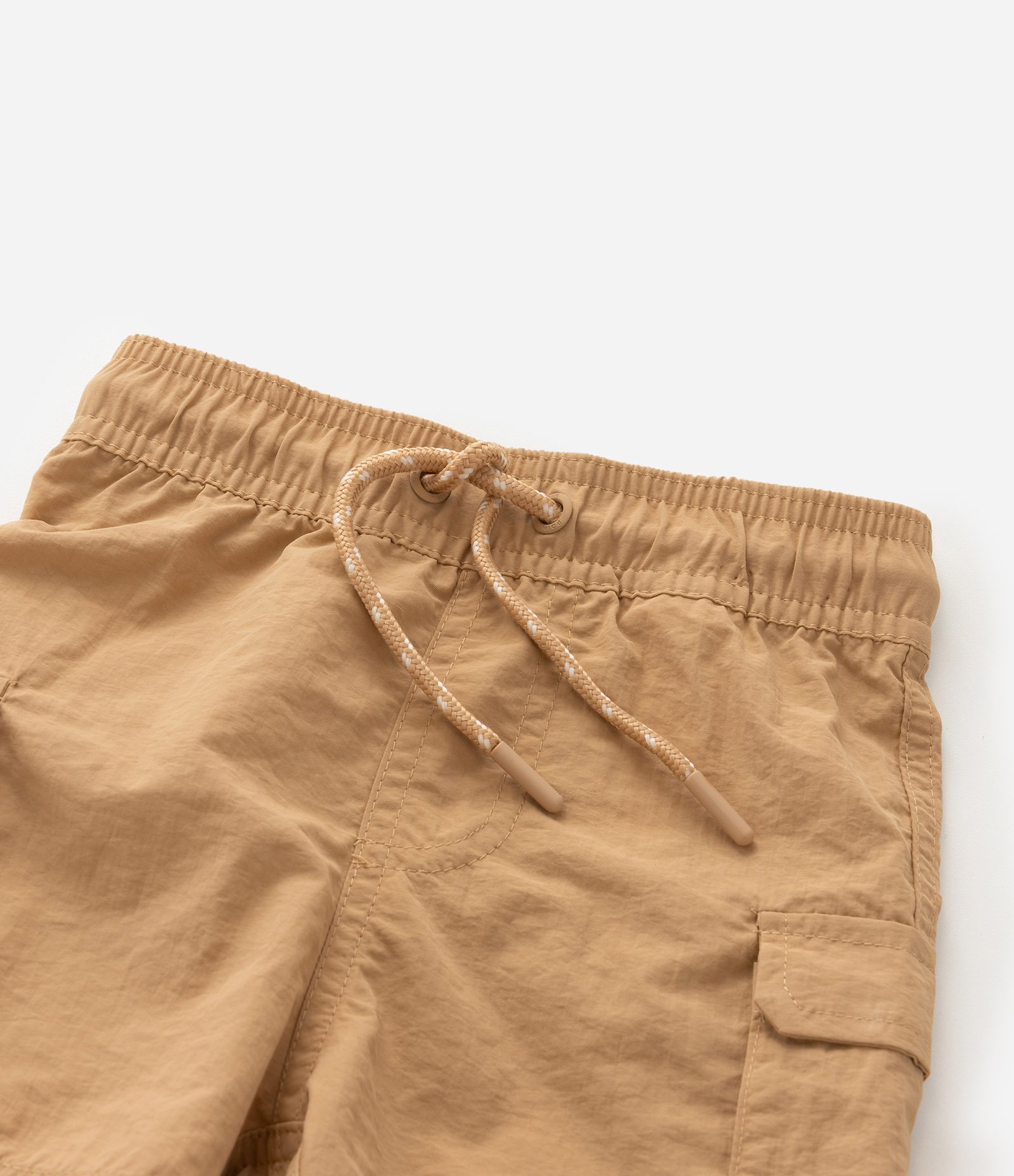 Bermuda Infantil com Bolsos Cargo - Tam 1 a 6 Anos Bege 7