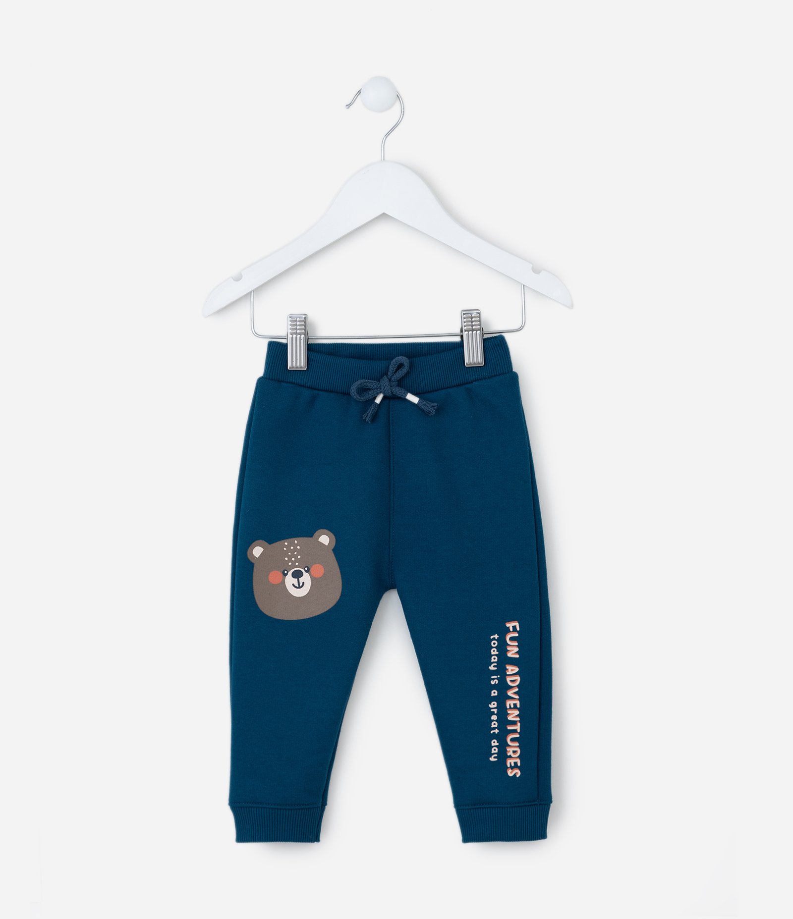 Calça Infantil com Estampa Carinha de Bichinho - 0 a 18 meses Azul 1