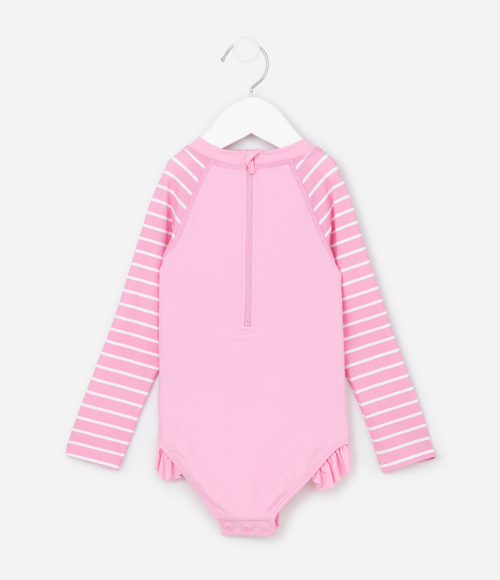 Conjunto Infantil com Estampa de Listras e Abelha - Tam 6 Meses a 4 Anos Rosa 4