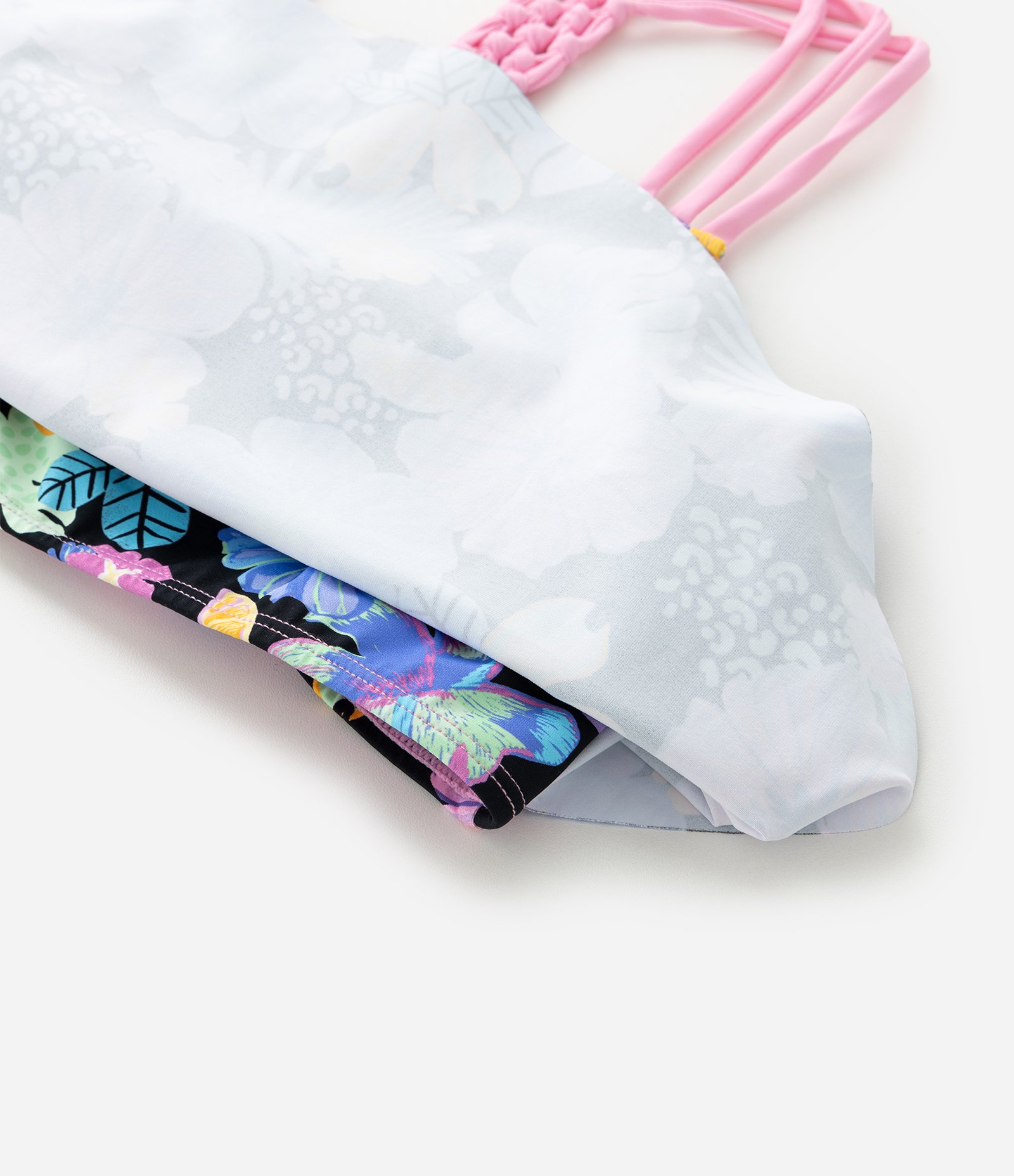 Biquíni Infantil em Microfibra com Estampa Floral Neon - Tam 5 a 14 Anos Multicores 7