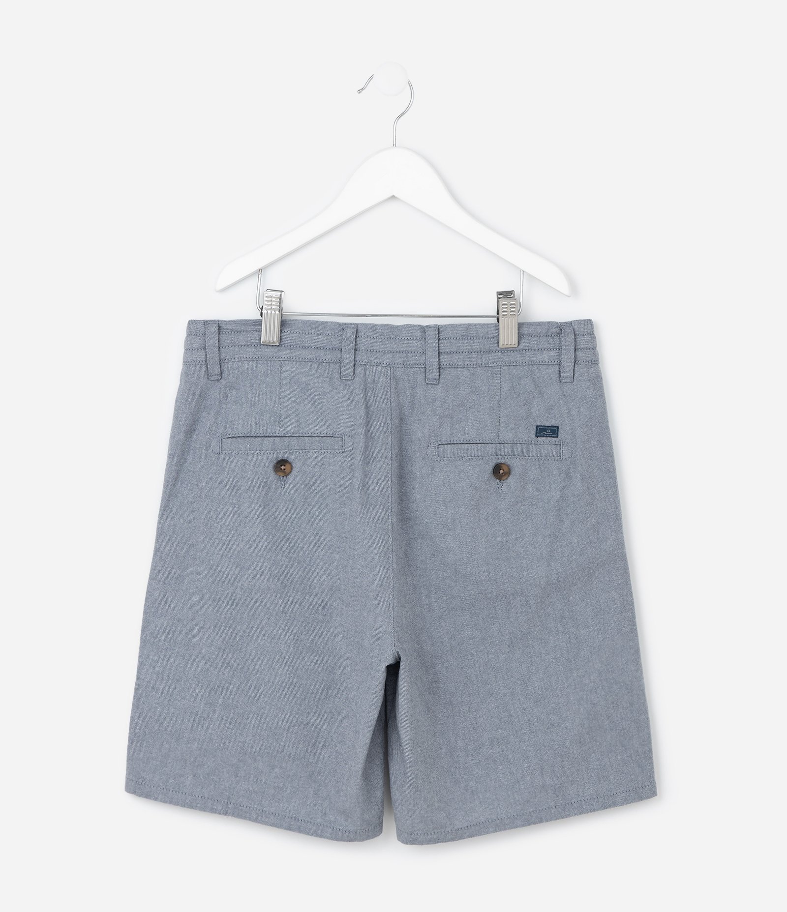 Bermuda Infantil em Sarja com Bolsos - Tam 5 a 14 Anos Cinza 2