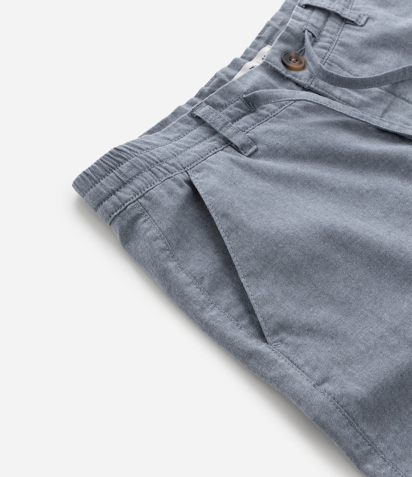 Bermuda Infantil em Sarja com Bolsos - Tam 5 a 14 Anos Cinza 4