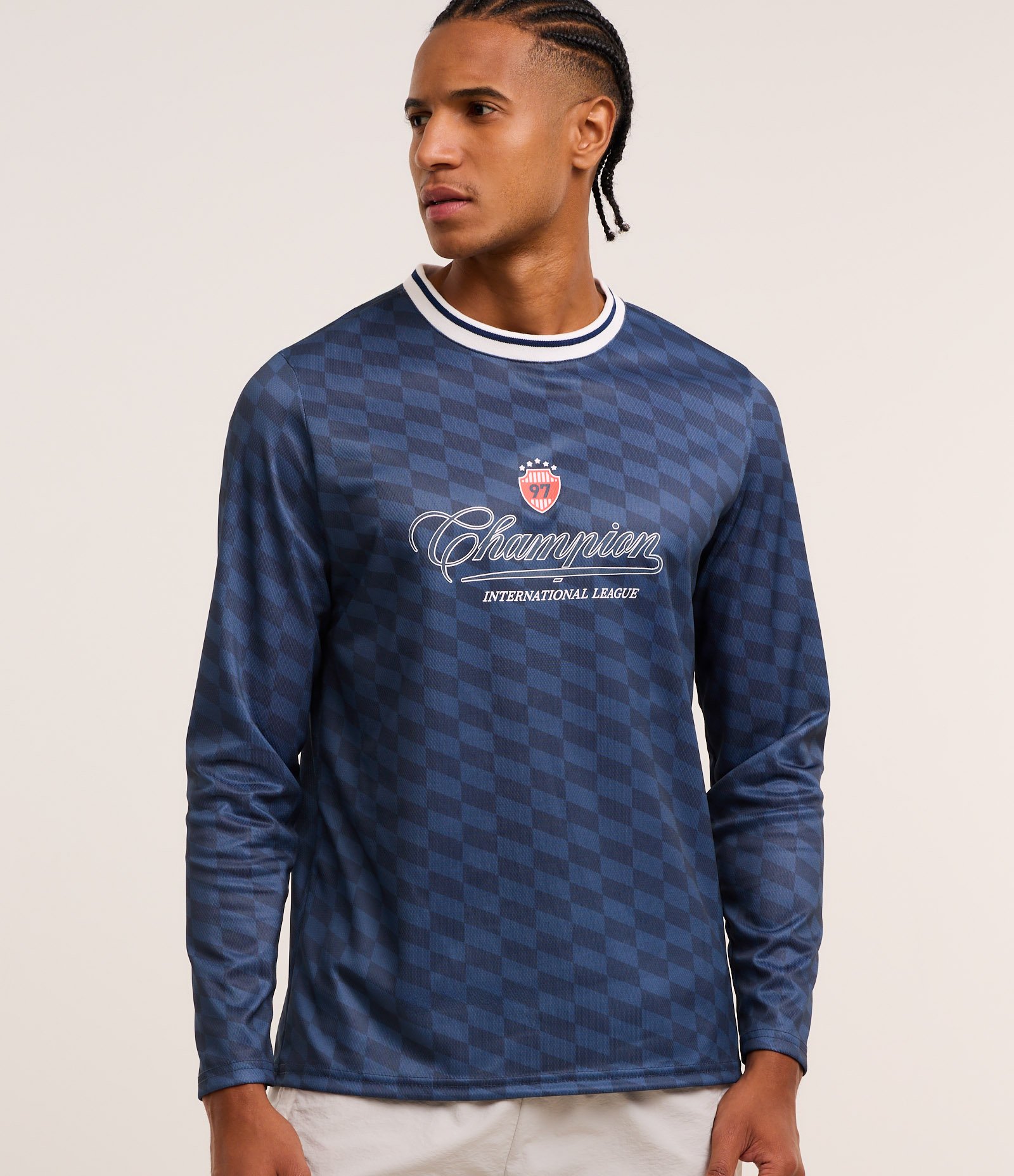 Camiseta Esportiva de Futebol em Tecnologia Dry Azul 1