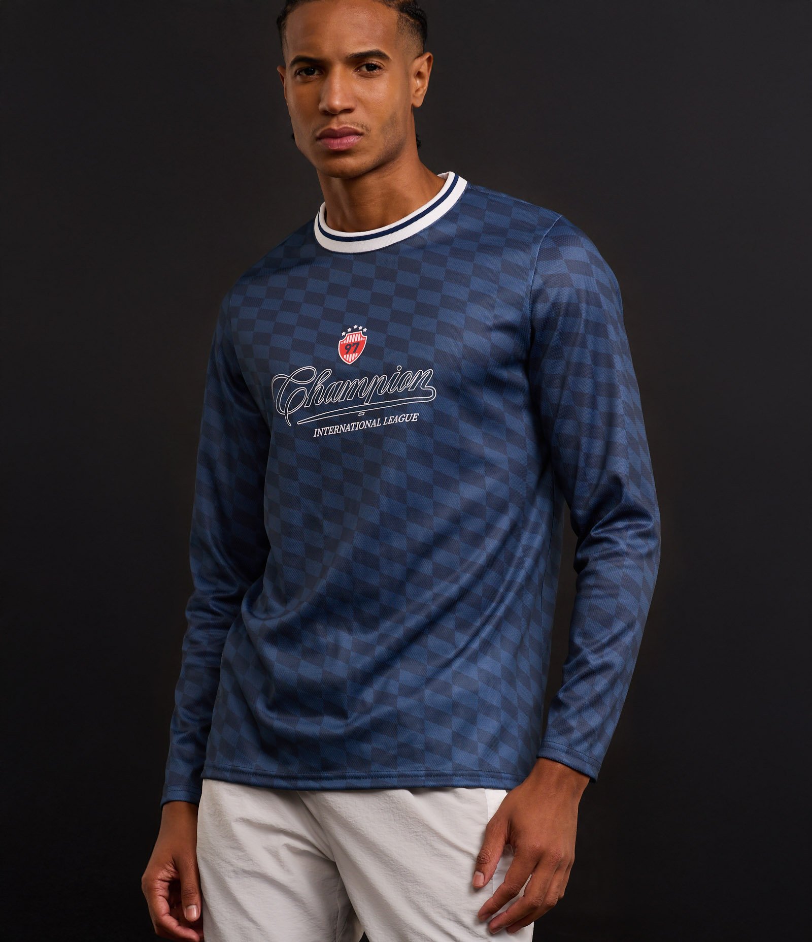 Camiseta Esportiva de Futebol em Tecnologia Dry Azul 3