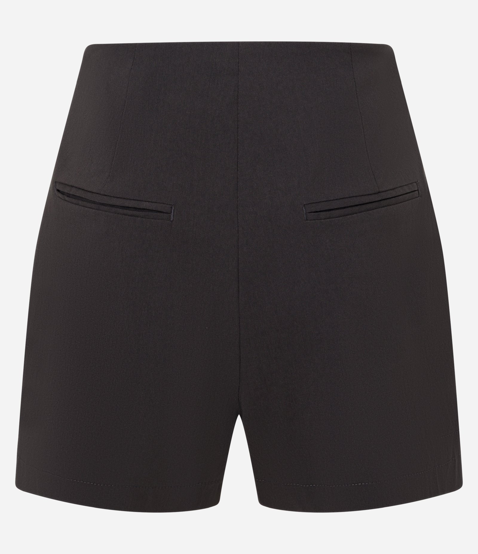 Short Saia em Bengaline com Sobreposição Cinza 7