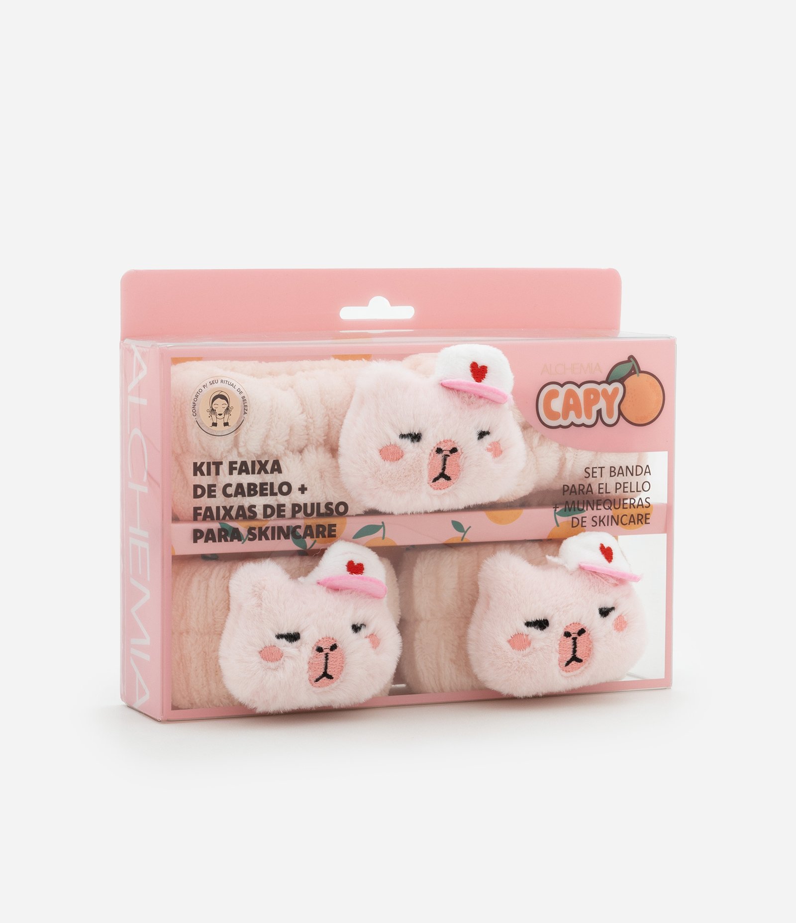Kit Capy com Faixa de Cabelo Munhequeiras Alchemia U 2