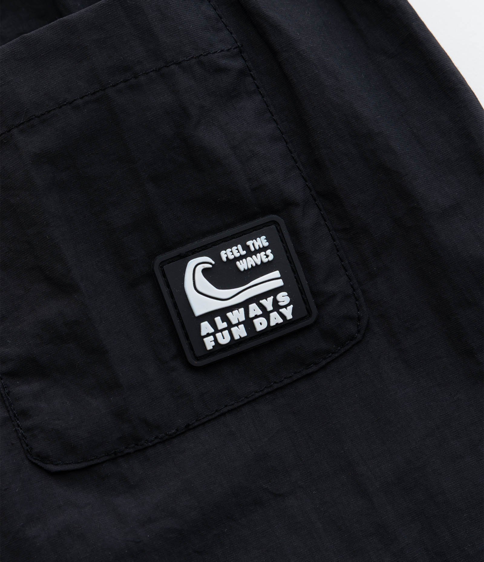 Bermuda Infantil em Microfibra com Bolsos - Tam 1 a 6 Anos Preto 4