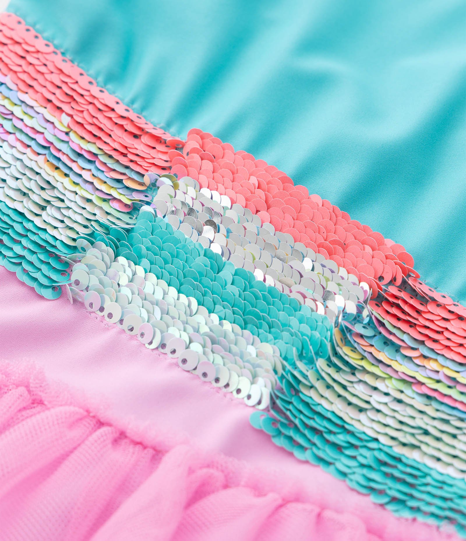 Maiô Infantil com Estampa de Arco-Íris e Saia Removível - Tam 1 a 4 anos Rosa/Azul 8