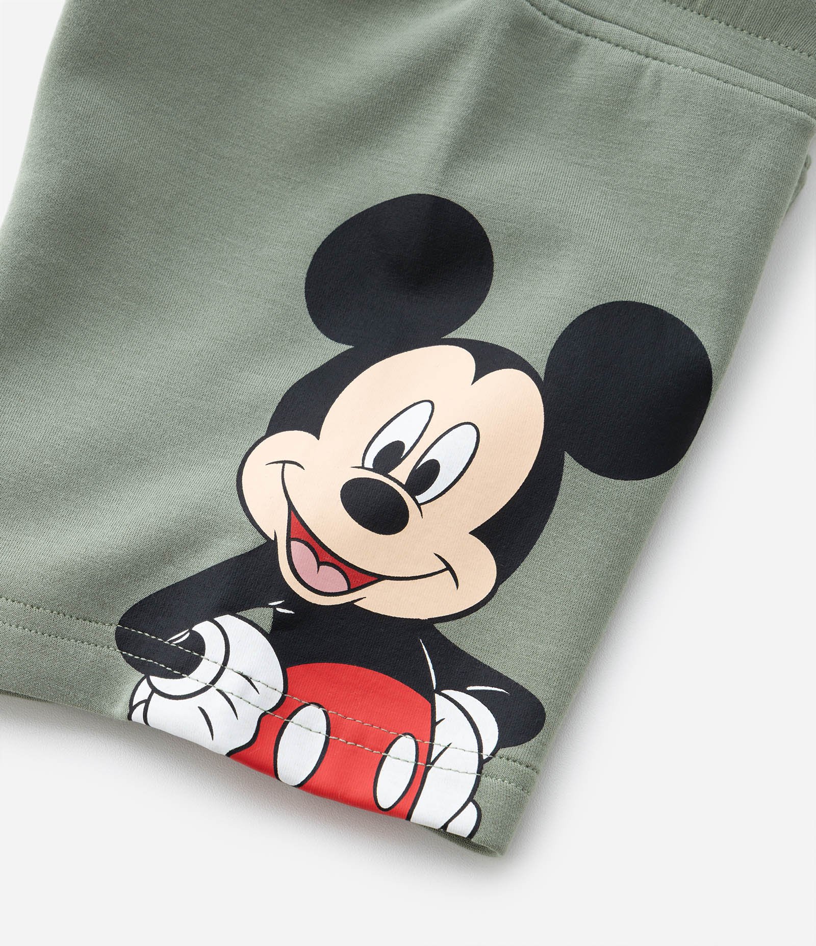Bermuda Infantil em Modal com Estampa do Mickey - Tam 1 a 6 Anos Verde 7